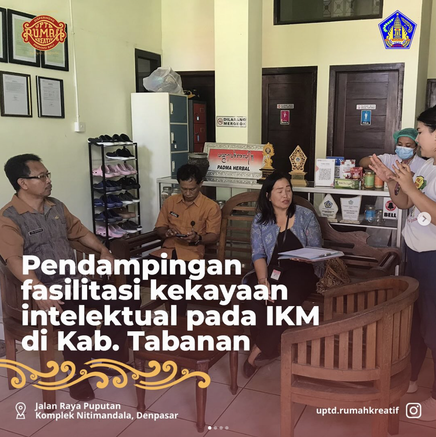 Pendampingan fasilitasi kekayaan intelektual pada IKM di kab. Tabanan